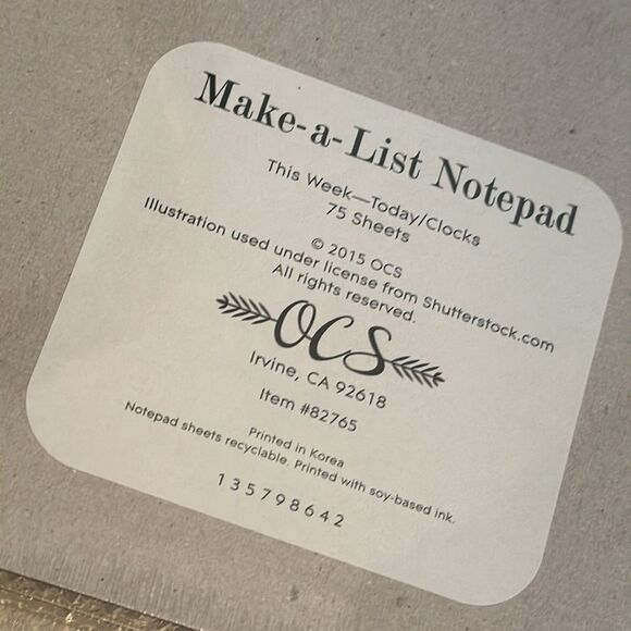 Make A List Notepad Set of 3 NWT - Picture 12 of 15